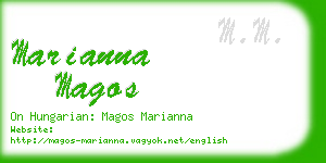marianna magos business card